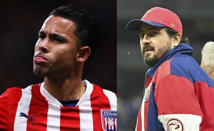 Amaury Vergara es defendido por Benjamín Sánchez  jugador del Tapatío