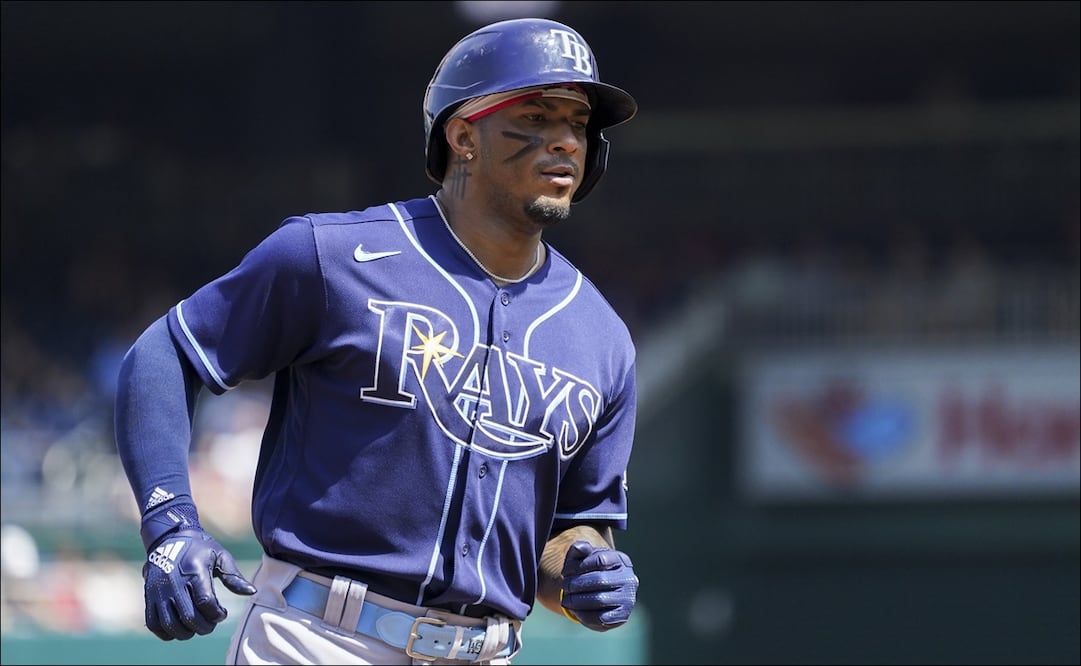Wander Franco, durante un juego con los Rays de Tampa Bay. FOTO: EFE