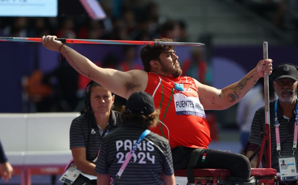Édgar Fuentes, durante su participación en París 2024. FOTO @CONADE