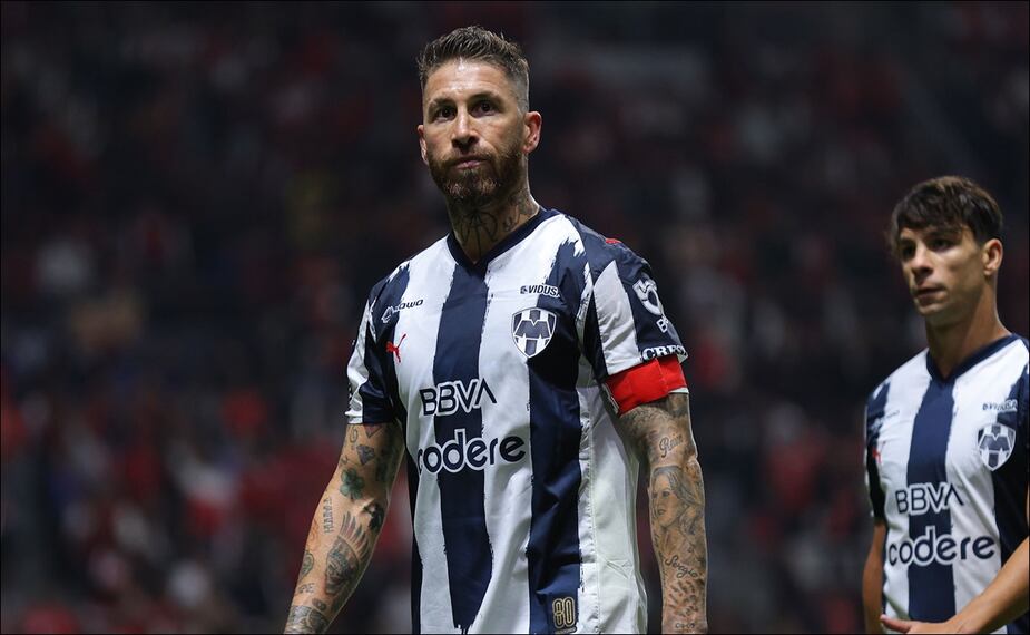 Sergio Ramos, durante el partido de Vuelta de la Semifinal entre Rayados y Toluca. FOTO: Imago7