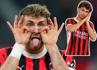 Joao Felix le dice "pend..." a Santiago Giménez durante una entrevista