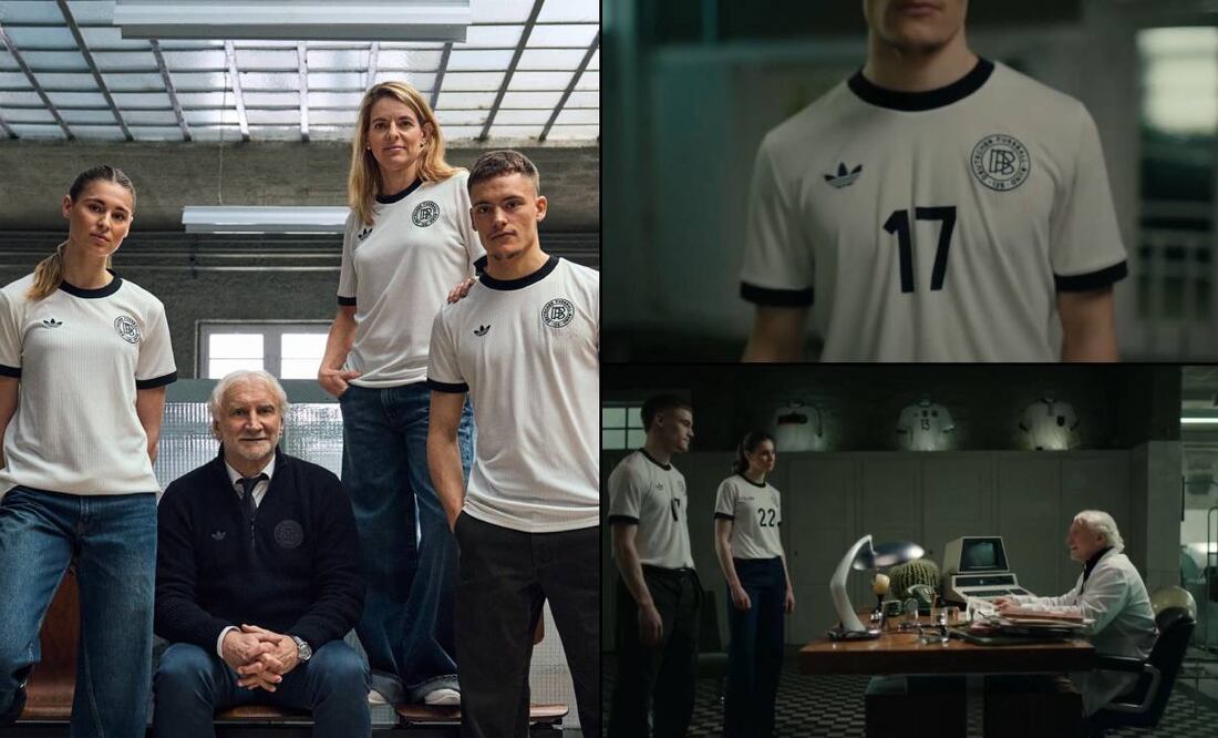Así presentó Adidas la nueva playera de la selección de Alemania. FOTO: @adidasfootball