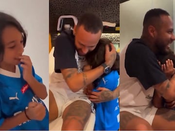 VIDEO: Hijo de Marcelo rompe en llanto al conocer a Neymar, su ídolo
