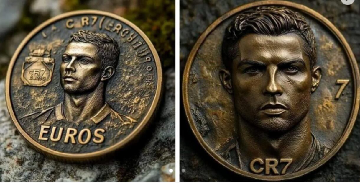 El rostro de Cristiano aparecería en las monedas. FOTO: Especial