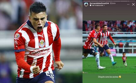 Fernando Beltrán se burló del Atlas con foto de su gol: “Chiquito como los vecinos”