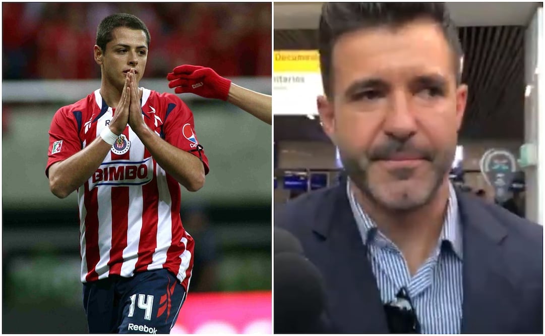 Javier Hernández con Chivas y su representante llegando a Guadalajara / FOTOS: Captura