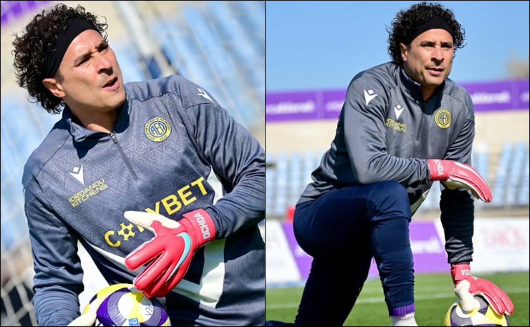 Guillermo Ochoa, durante una práctica con el AEL Limassol. FOTO: @ael_fc_official