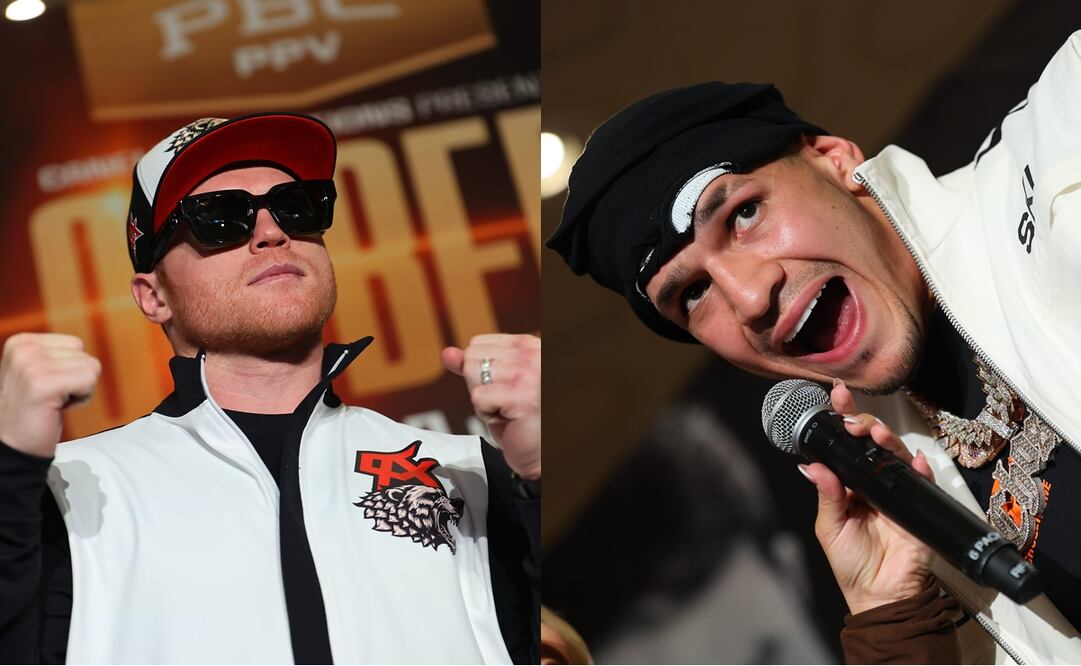 Canelo Álvarez y Edgar Berlanga en Las Vegas