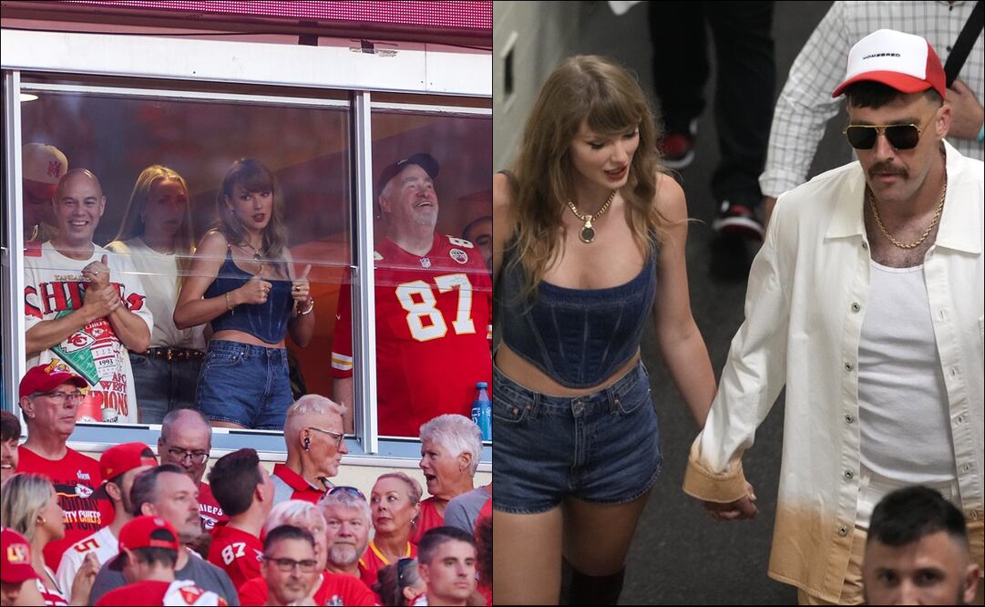 Taylor Swift deslumbró en el Arrowhead Stadium. FOTOS: AP /AFP