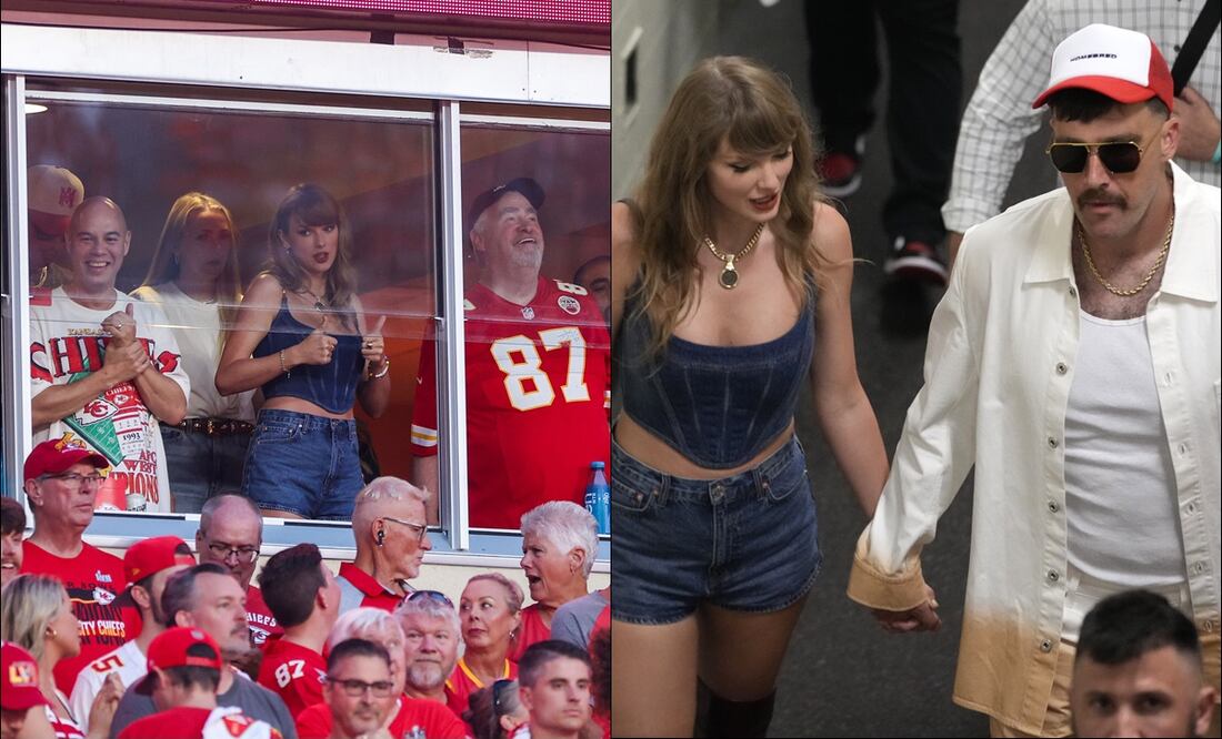 Taylor Swift deslumbró en el Arrowhead Stadium. FOTOS: AP /AFP