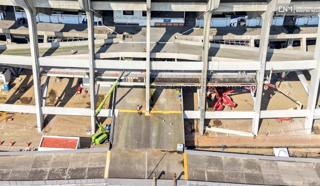 El Estadio Azteca tendrá luces LED en su exterior. FOTO: @MXESTADIOS