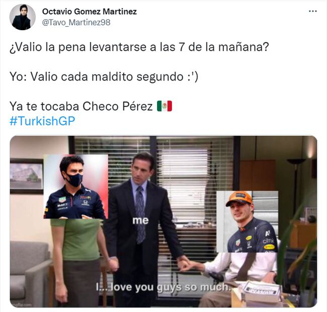 "Checo" Pérez se vuelve a subir al podio, aquí los mejores memes