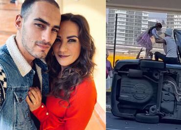 Michel, hijo de Consuelo Duval, rescata a dos niños tras accidente de auto