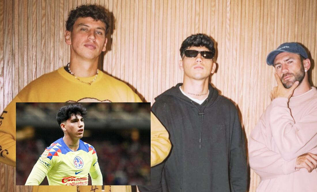 Igor Lichnovsky, Miguel Layún y Kevin Álvarez en la Trisecta y lamentándose con América / FOTO: Instagram @triisecta  e Imago7