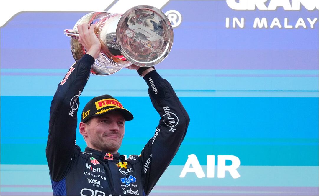 FOTO: AP - Max Verstappen se impone a Antonelli; conquista el GP de Baréin