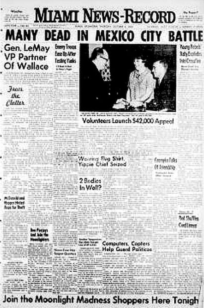 La prensa extranjera y la matanza estudiantil del 2 de octubre del 68