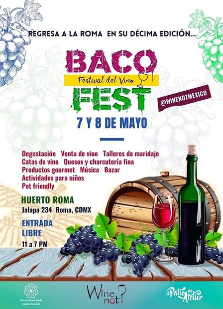Baco Fest, el festival dedicado al dios del vino llega a la CDMX