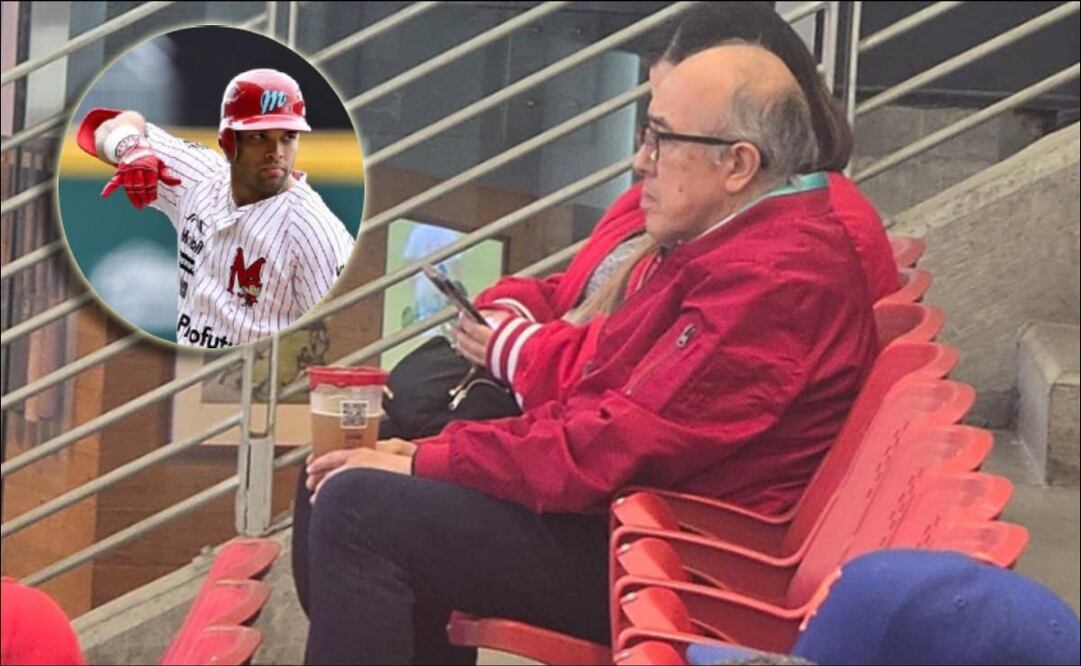 Pepe Segarra fue captado tomando cerveza en el Alfredo Harp Helú. FOTO: Especial