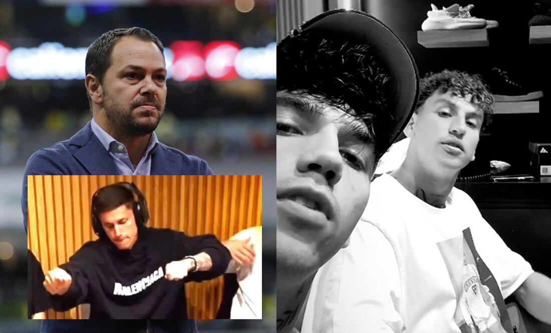 Santiago Baños en Coapa con América y Kevin Álvarez, Igor Lichnovsky y Brian Rodríguez en la Triisecta / FOTOS: Imago7 Captura