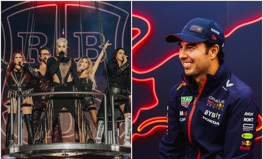 RBD banda musical y Sergio 'Checo' Pérez / FOTO: Instagram @rbd_musica y @schecoperez