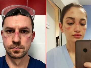 10 fotos de las duras jornadas de médicos y enfermeras contra el Covid-19