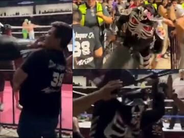 L.A. Park golpeó a un aficionado con puñetazos y sillazos en plena función en San Luis Potosí