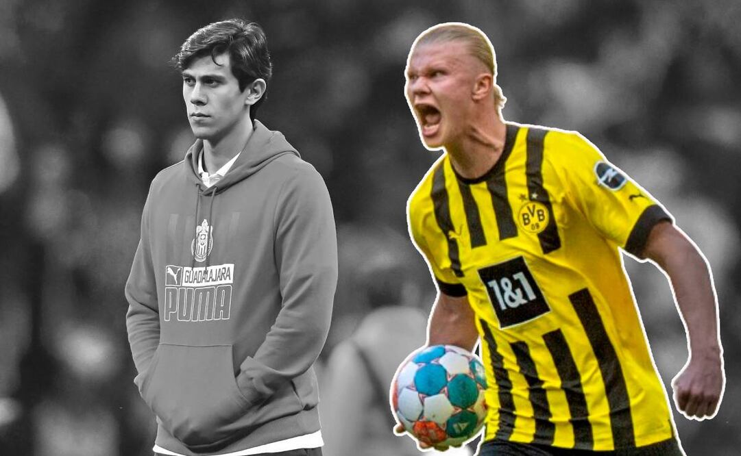 Erling Haaland le ganó el lugar a JJ Macías en el Borussia Dortmund. Foto: Especial