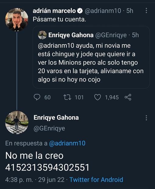 Joven pide dinero en Twitter para ir al cine y le depositan más de 1500 pesos