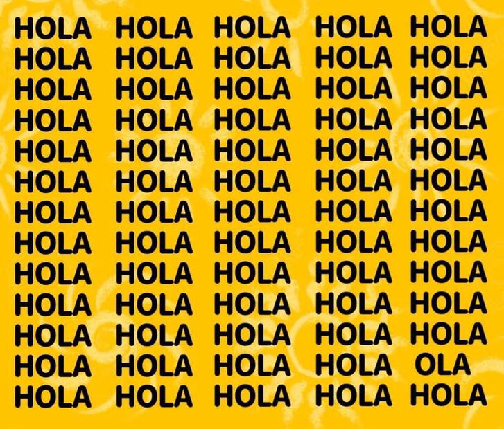 Solo unos pocos elegidos pueden encontrar la palabra del acertijo visual. Fuente: Genial Guru