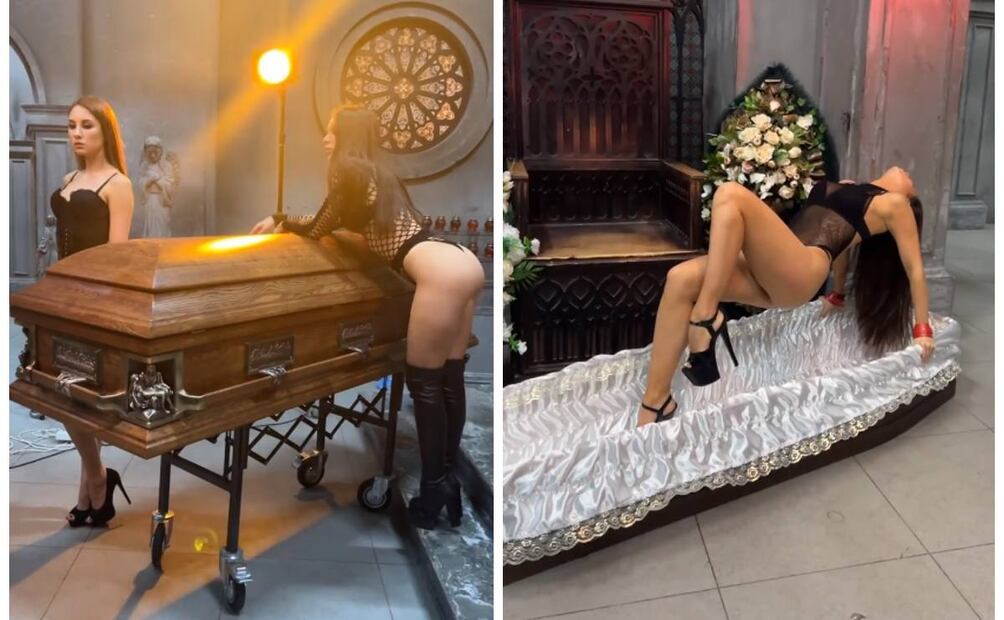 Video de funeraria con mujeres en lencería se hace viral 