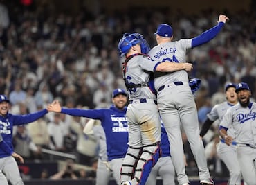 Los Dodgers finalizan la obra y se coronan campeones al derrotar a los Yankees en el quinto juego de la Serie Mundial del Beisbol