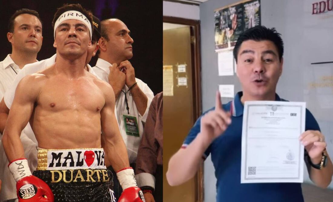 El multicampeón mexicano presumió orgulloso su certificado. Foto: Especial