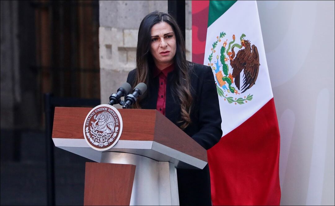 Ana Gabriela Guevara en una conferencia de prensa. FOTO: Imago7