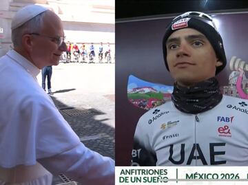El Papa León XIV reconoce el esfuerzo del mexicano Isaac del Toro tras el Giro de Italia